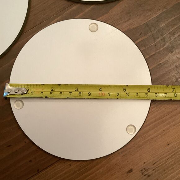 Set of 3 Temptations by Tara Old World Yellow Glass Trivet Set Temp-Tations - Picture 4 of 5